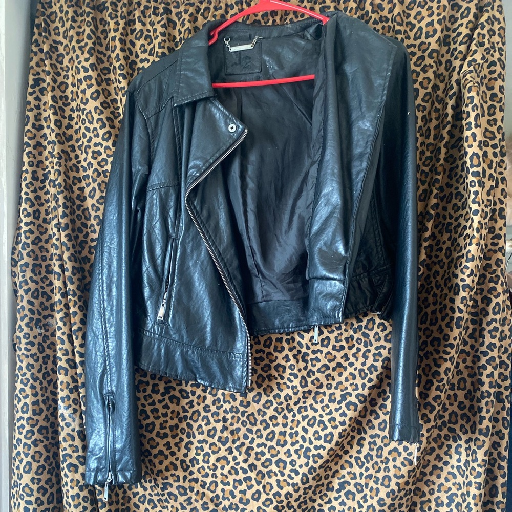 Faux leather jacket
